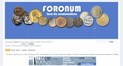 Desktop Screenshot of foro-numismatico.foronum.com