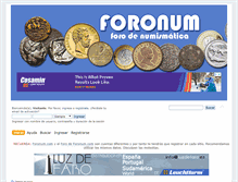 Tablet Screenshot of foro-numismatico.foronum.com